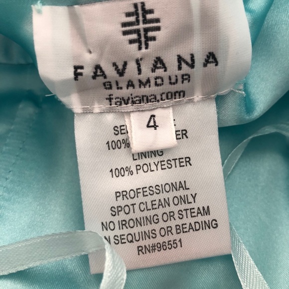 FAVIANA Light Blue Prom Dress - Picture 8 of 8